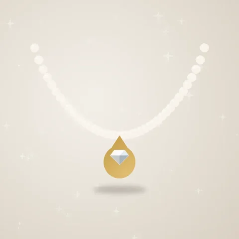 گردنبند مروارید با آویز